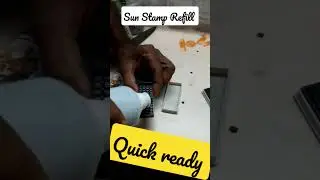 Sun Stamp ink Refill | Quick Ready | #stamps #viral #shorts