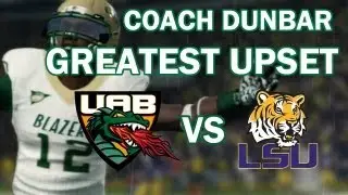 THE GREATEST UPSET! - NCAA 14 - COACH DUNBAR SNACKBAR DYNASTY - UAB VS. LSU - EP 2