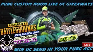 PUBG MOBILE LIVE CUSTOM ROOM DAILY UC GIVEAWAY