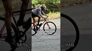 14% gradient climb vs fixie #fixiebike #fixedgear #fyp #fypyoutube #cycling