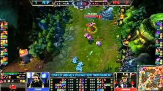 Millenium vs Ninjas in Pyjamas Game 4 Part 1 | 2014 EU LCS Summer Promo | MIL vs NIP
