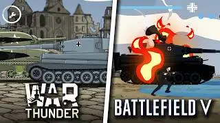 Tiger in War Thunder VS Battlefield 5