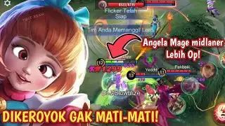 ANGELA MIDLANE ITU LEBIH ENAK! ITEM CEPET JADI, HEAL DERAS, SHIELD TEBAL | BUILD ANGELA MAGE MIDLANE