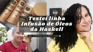 LINHA INFUS&Atilde;O DE &Oacute;LEOS DA HASKEL|ROTINA CAPILAR COMPLETA/ Joelma Veras