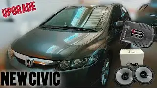 Instalando auto falantes mais fortes no Honda Civic 2009!