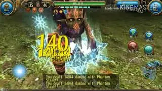 Toram Online - Dual Sword Phantom Slash(Cap 135) with +C weapon & no buff item