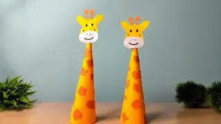 Paper Giraffe 🦒 Making/Giraffe 🦒 Craft for kids/Easy Giraffe Making Craft