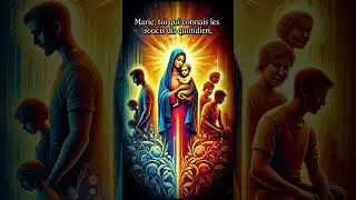 Pri&egrave;re &agrave; la Vierge Marie pour la Protection de la Famille 🙏👪 💙🕊️🏠 #viergemarie #foi #jesus