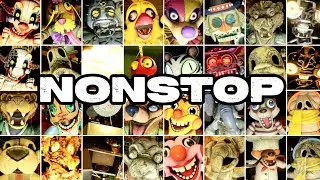 FNAF Secret of The Mimic - All Jumpscares in 60 Seconds (NON-STOP) 100%