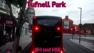 FULL ROUTE VISUAL | London Bus Route N20 - Trafalgar Square to Barnet Hospital | VWH2049 (LK64EHT)