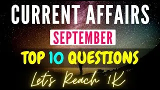 CURRENT AFFAIRS || SEPTEMBER 2021 || General Knowledge