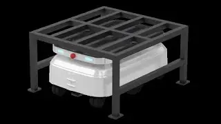 The chassis AGV has a load capacity of 150kg and a lifting capacity of 5cm.