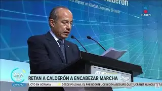 Retan a Felipe Calder&oacute;n a encabezar la marcha en defensa del INE | Noticias con Francisco Zea