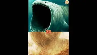 the bloop vs sandworm,anger fish,giant moray eel,hippocampus🔥💥#shorts #viral #music #monster #the
