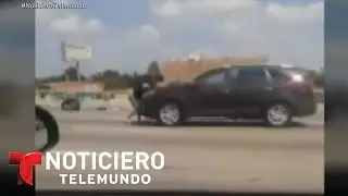 Embarazada a punto de morir atropellada por ex novio | Noticiero | Noticias Telemundo