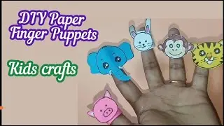 DIY finger puppets | Paper crafts | Easy paper finger puppets | Crfas for kids | Playful DNA
