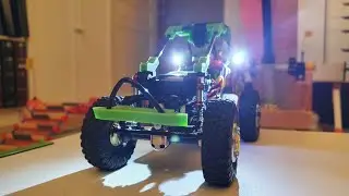 Axial SCX24 - Demo of FPV Space Buggy X1 and non permanent obstacles