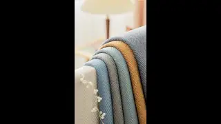 Upgrade Your Home! Cotton-linen blend, breathable & durable for a premium touch! 🏡💖