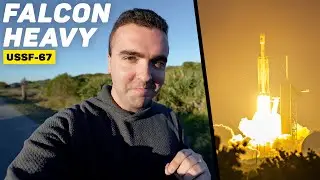 Фотографирую запуск ракеты SpaceX Falcon Heavy из Космического центра Кеннеди! - USSF-67