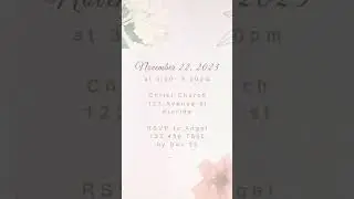 Baptism Invitation or announcement