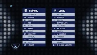 Apertura - Fecha 14 -  Pe&ntilde;arol 1:2 Cerro
