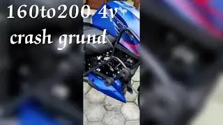 Apache rtr 160 to 200 4v crash grund ms pipe heavy quality