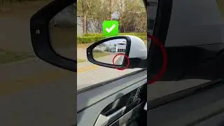 Adjust your side mirrors for the best driving view!#driving #skills #knowledge #fpy #tips