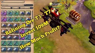 Refining Ore Tier 3 - Tier 7 Invest 109M How Much Profit ? || Albion Online Indonesia