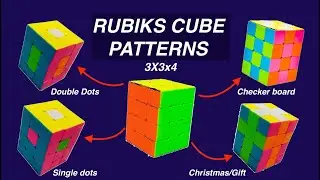 How to make Rubik's cube patterns 3x3x4