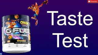 GFUEL Wumpa Fruit Flavor Taste Test!?!?!?!