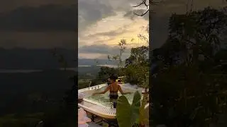 Slow luxury travel near Pune & Mumbai, outdoor jacuzzi with hill & lake views #luxurytravelindia 🌴