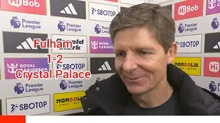 34-YEAR-OLD NAT CLYNE IS MY MAN OF THE MATCH! 😱 OLIVER GLASNER REACTION | FULHAM 1-2 CRYSTAL PALACE