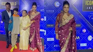 Rupali Ganguly With Family Attend 5th Edition of Iconic Gold Awards 2024 || Bollywood Chronicle
