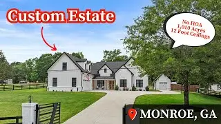 Living In Monroe, GA | Luxury Living | Home Tour | Custom Estate | Atlanta New Homes