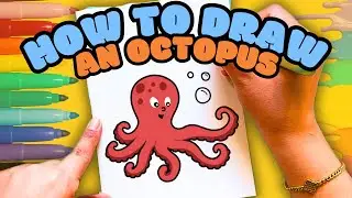 How to Draw an Octopus | Simple Step-by-Step Drawing for Kids