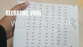 Viral Wooden Bank Recreating💸💸#foryou #millionairemindset#millionairevibes#viral#bank#art 