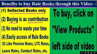 Buy books related to CCS Rules, GFR 2017,etc
