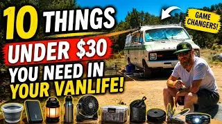 Top 10 Items Under $30 you must have in your #vanlife