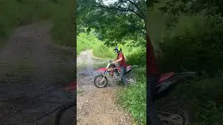 hill climbing a honda crf 150