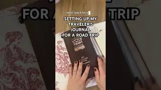 Setup my traveler&rsquo;s notebook with me📚#travelersnotebook #leatherjournal #stationery #journal