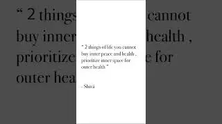 Prioritize health & peace | #prioritise #peaceofme #innerhealth #innerspace #peacequotes