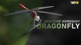 Creature Workshop Dragonfly | VFX Breakdown | TMEFX #wildlife #youtube #vfx #cgi #animation #insects