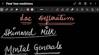 Lac Defloratum ( FINAL YEAR MEDICINE)