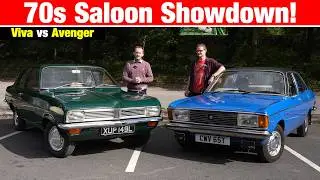 Vauxhall Viva HC против Chrysler Avenger — семейные автомобили 1970-х годов!