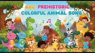ABC Prehistoric Colorful Animal Song | ABCs & Colors Song for Kids