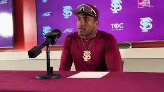 FSU Baseball | Myles Bailey on always challenging himself, pitching staff, and MLB 'Noles