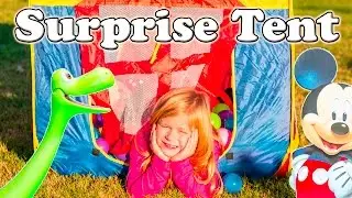 The Assistant Explores the Mickey Mouse Clubhouse Surprise Tent with Cool Toys Inside