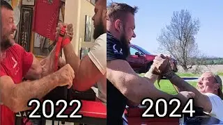Devon never train his left but improves a lot in almost 2 years!!!