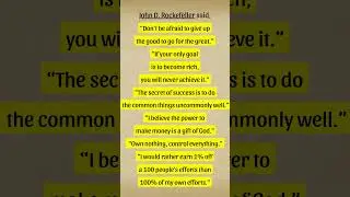 Life Lessons - John D  Rockefeller Quotes #inspiration #motivation #inspirationalquotes #philosophy