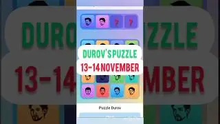 13-14 November Durov's puzzle MAJOR #major